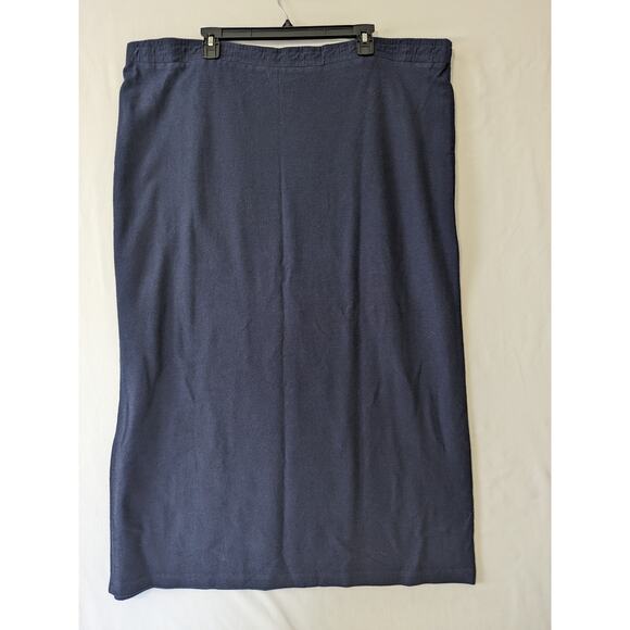 Quacker Factory Womens Blue Pull-on Embroidered Cat Skirt Teacher Size 1X VTG - Picture 3 of 7